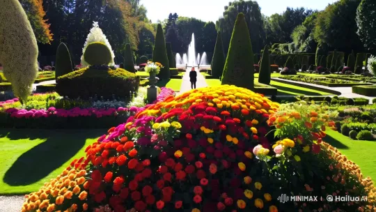 Vibrant Garden: Captivating Camera Moves and Sunlit Elegance – AI Generated Video | Hailuo AI
