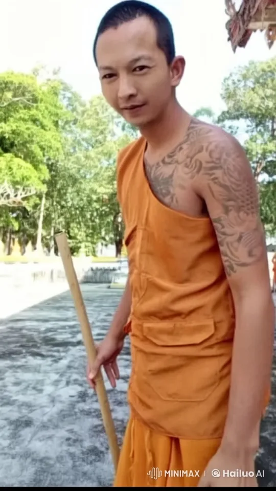 Young Monk Showcases Kungfu Mastery in Serene Setting – AI Generated Video | Hailuo AI