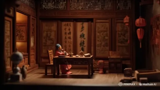 Ancient Scholar in Contemplation Amidst Tradition – AI Generated Video | Hailuo AI