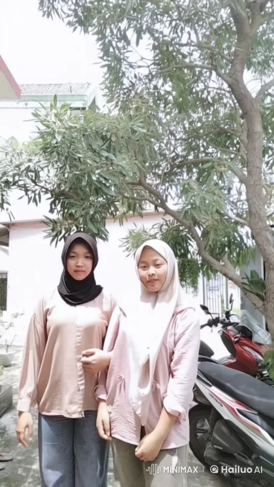 Two Women Playfully Interact in Live2D Animation – AI Generated Video | Hailuo AI