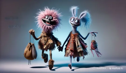 Whimsical Characters Dance Cheerfully in Live2D Animation – AI Generated Video | Hailuo AI