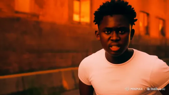 Young Man Fights with Determination in Alleyway – AI Generated Video | Hailuo AI