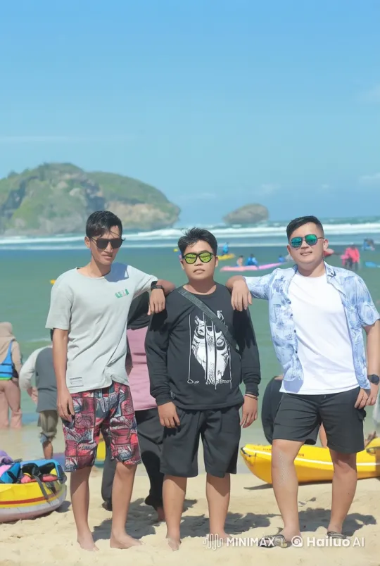 Friends Transform into Animated Kungfu Fighters at the Beach – AI Generated Video | Hailuo AI