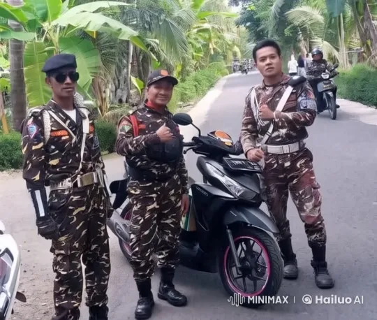 Camouflaged Soldiers Demonstrate Martial Arts on Rural Road – AI Generated Video | Hailuo AI