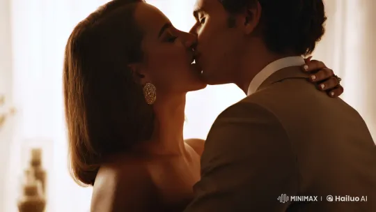 Romantic Embrace Enhanced by Cinematic Camera Work – AI Generated Video | Hailuo AI