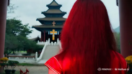 Red Possession: A Chinese Woman's Terrifying Transformation – AI Generated Video | Hailuo AI