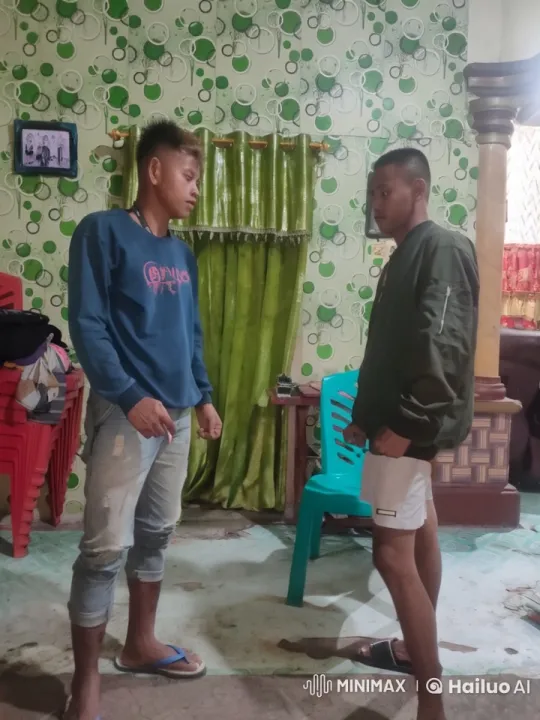 Young Men Practice Humorous Kung Fu in Patterned Room – AI Generated Video | Hailuo AI