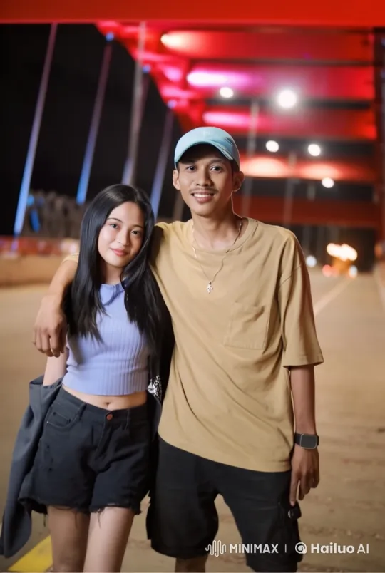 Young Couple Engages in Dynamic Kung Fu Combat on Bridge – AI Generated Video | Hailuo AI