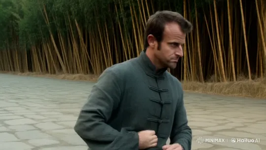 Ancient Courtyard Kung Fu Fight with Graceful Combatant – AI Generated Video | Hailuo AI