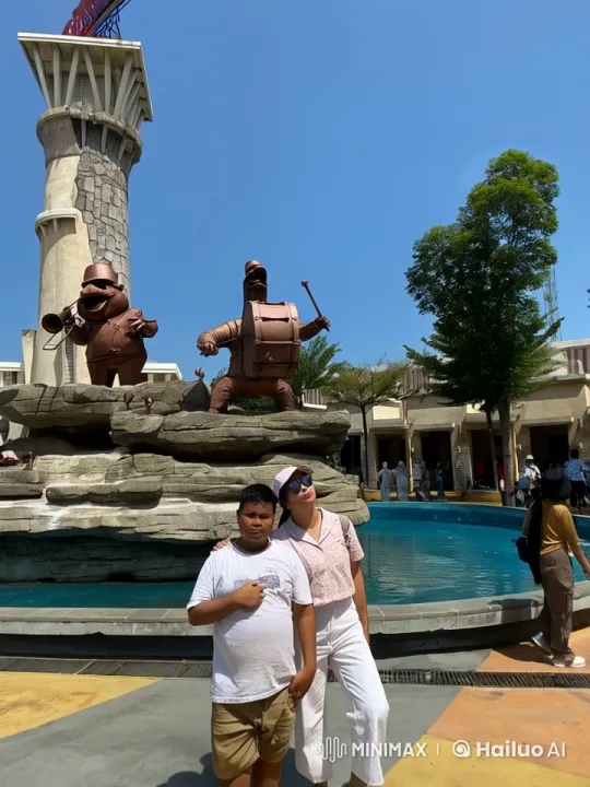 Live2D Animation: Animated Fountain Statues' Epic Kungfu Showdown – AI Generated Video | Hailuo AI