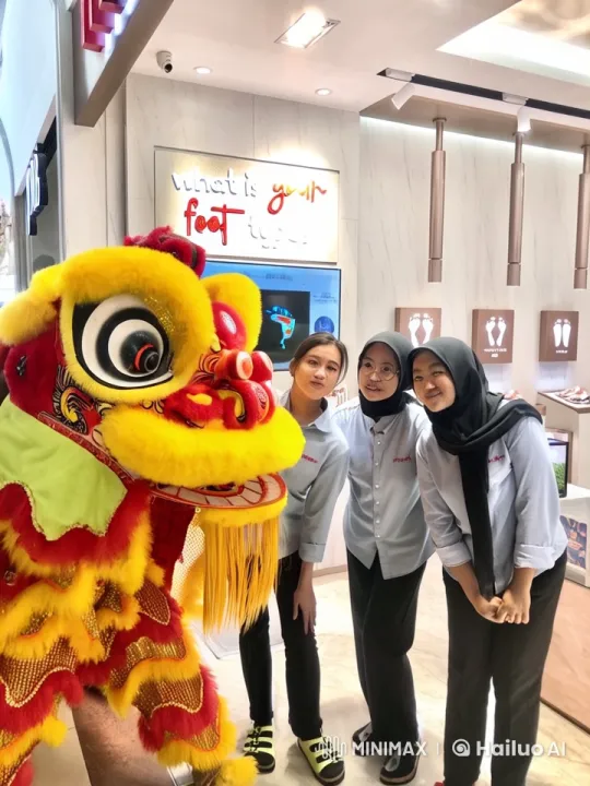 Live2D Dragon Lion Dance Showcases Kung Fu in Store – AI Generated Video | Hailuo AI