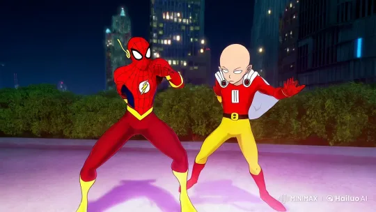 Heroes Unite: Saitama, Flash, and Thanos in Epic Clash – AI Generated Video | Hailuo AI