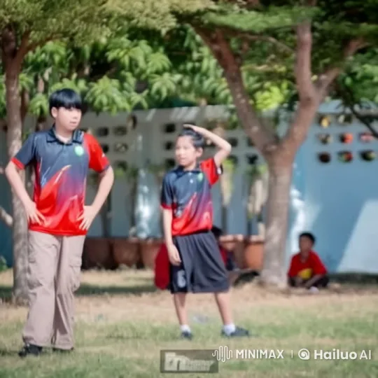 Children Practicing Kung Fu in Animated Live2D Video – AI Generated Video | Hailuo AI