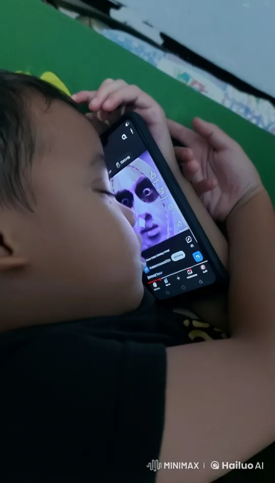 Child Watching Animated Kung Fu on Smartphone – AI Generated Video | Hailuo AI