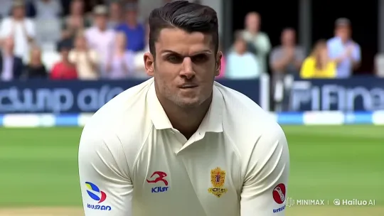 Cricket Match: Determined Batsman's Perfect Swing – AI Generated Video | Hailuo AI