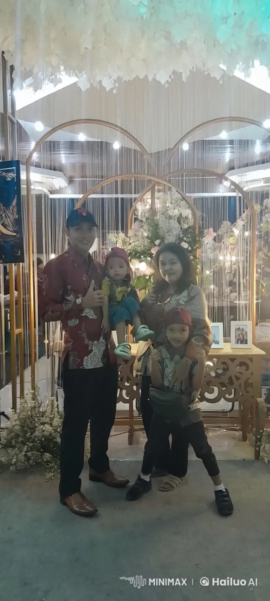 Family Celebration with Festive Attire and Joyful Poses – AI Generated Video | Hailuo AI