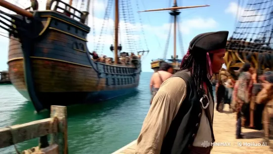 Pirate Adventure: Man Prepares for Voyage – AI Generated Video | Hailuo AI