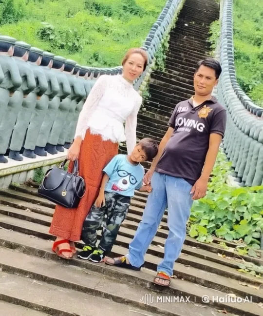 Family on Grand Stairs with Natural Setting and Playful Moments – AI Generated Video | Hailuo AI