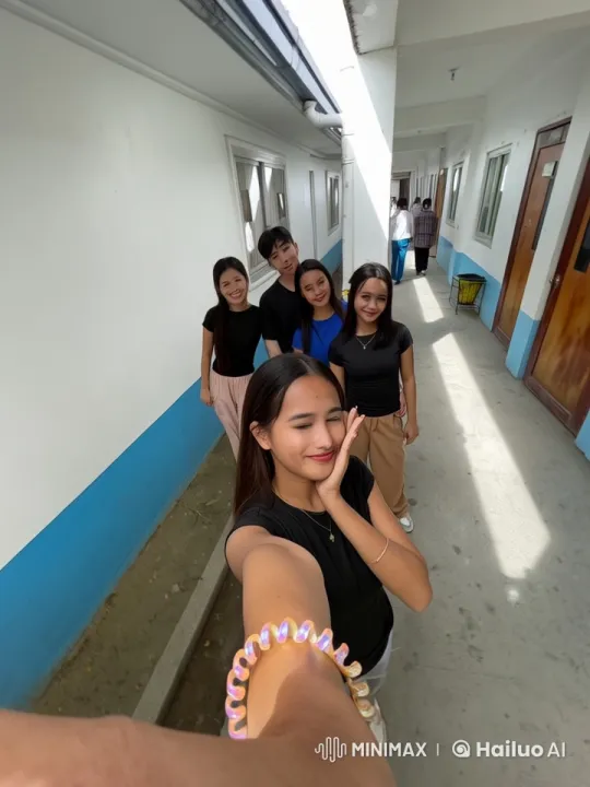 Young Women Perform Dynamic Kungfu in Corridor – AI Generated Video | Hailuo AI