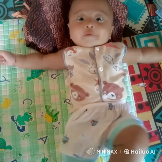Baby Enacts Playful Kungfu on Colorful Mat – AI Generated Video | Hailuo AI