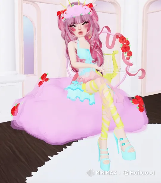 Magical Girl Enchants in Pastel Wonderland – AI Generated Video | Hailuo AI