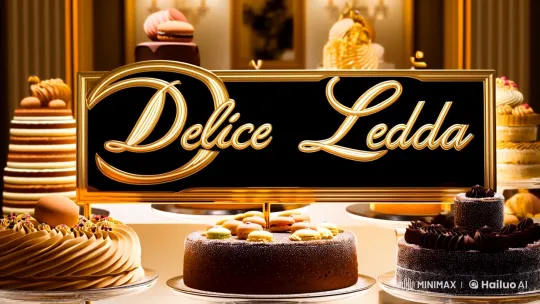 Delice Ledda: Opulent Dessert Display with Elegant Aesthetic – AI Generated Video | Hailuo AI