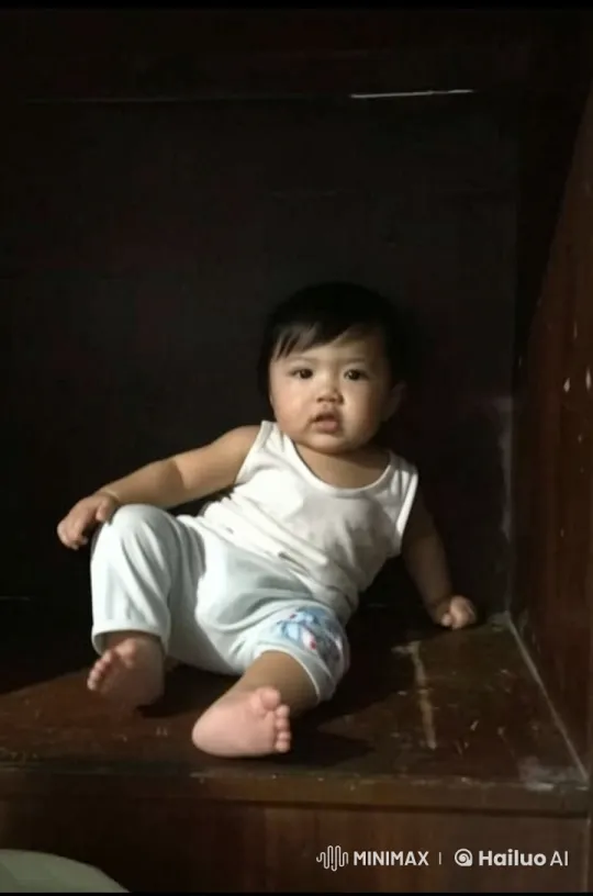 Child Practicing Kung Fu on Wooden Platform – AI Generated Video | Hailuo AI