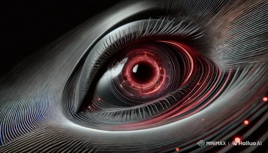 Mechanical Creature Revealed Through Eye's Observations – AI Generated Video | Hailuo AI