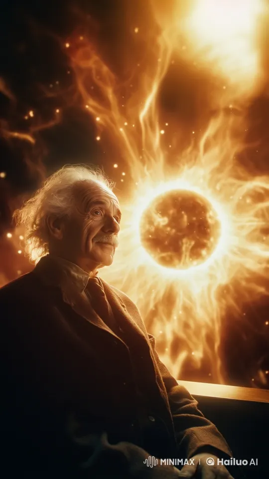 Elderly Man and Dynamic Sun Display Harmony – AI Generated Video | Hailuo AI