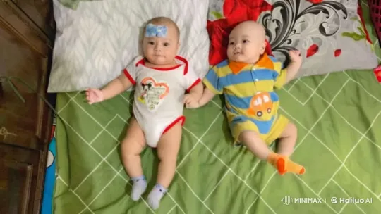 Babies Engage in Playful Kung Fu on Bed – AI Generated Video | Hailuo AI