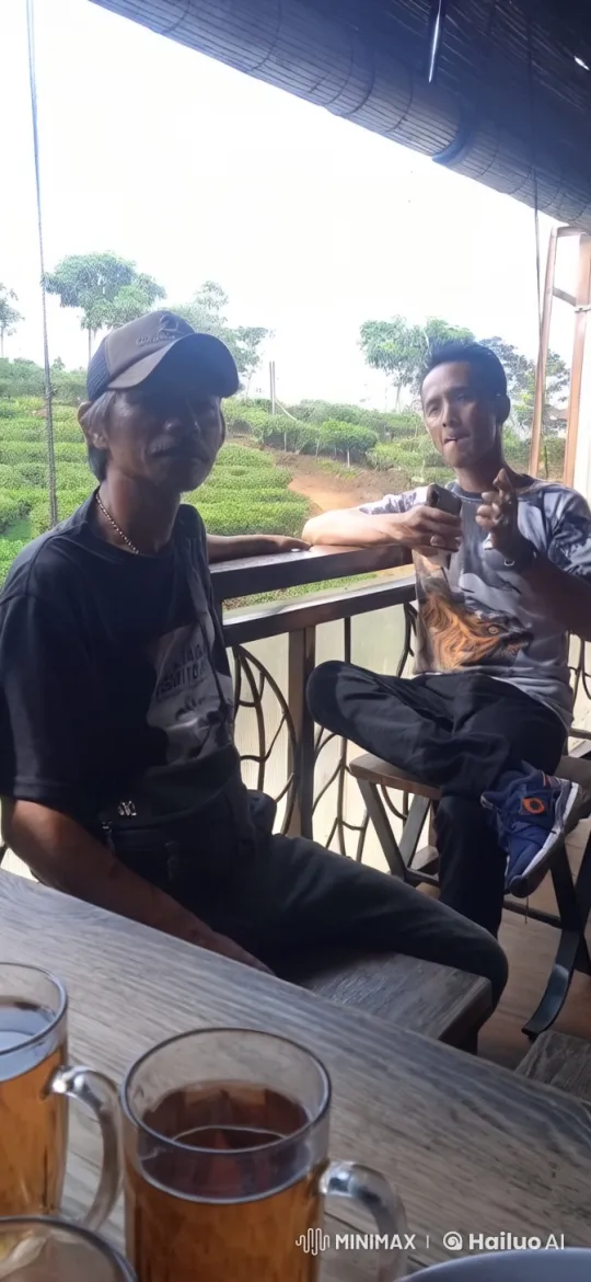 Kungfu Fight on Balcony Over Tea Plantations – AI Generated Video | Hailuo AI