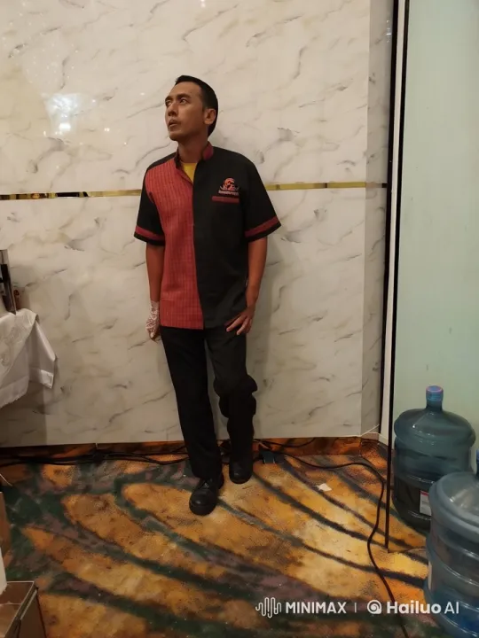 Man Performing Joget Pargoy and Backflips in Animated Office Setting – AI Generated Video | Hailuo AI