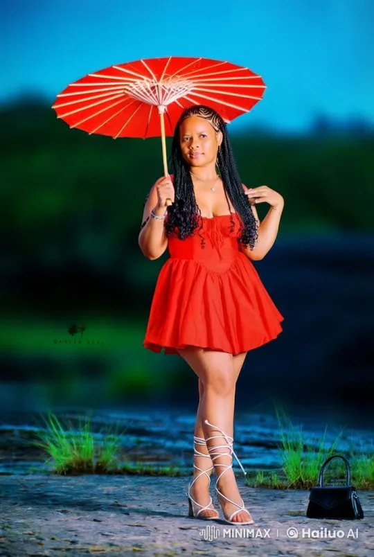 Elegant Kung Fu Dancer with Red Umbrella in Serene Setting – AI Generated Video | Hailuo AI