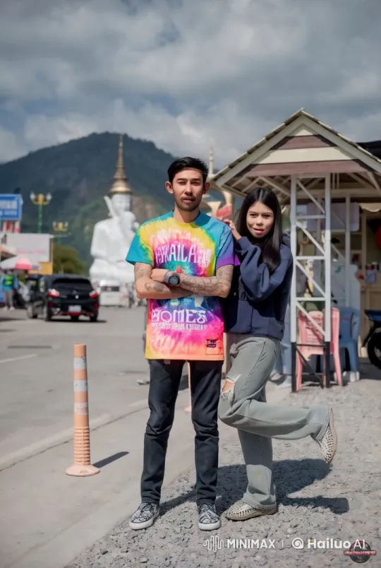 Thai Kung Fu Duo Engage in Intense Animated Battle – AI Generated Video | Hailuo AI