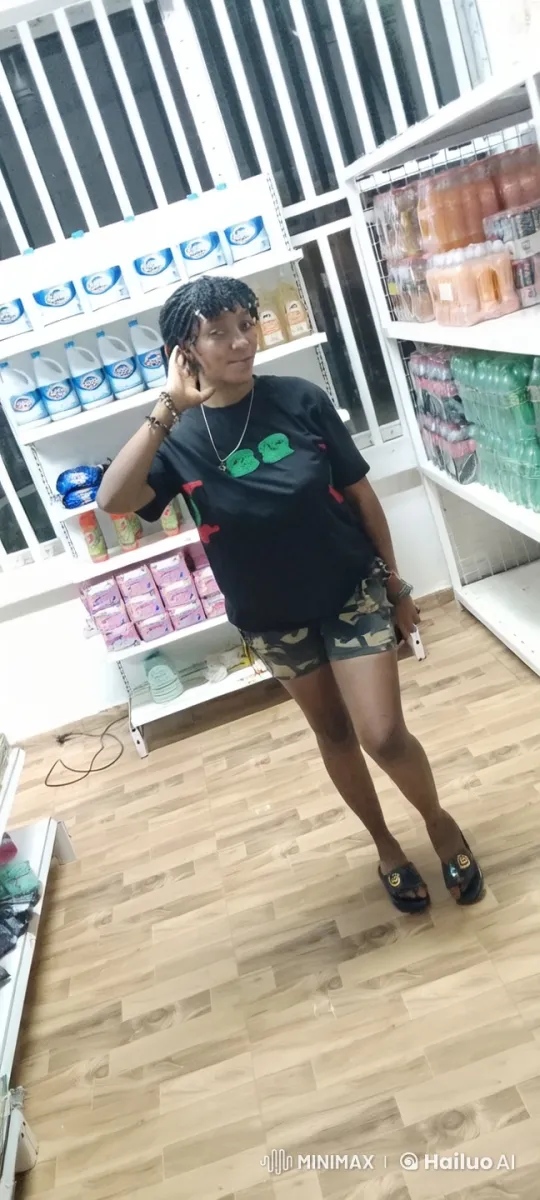 Young Woman Showcasing a Well-Organized Shop – AI Generated Video | Hailuo AI