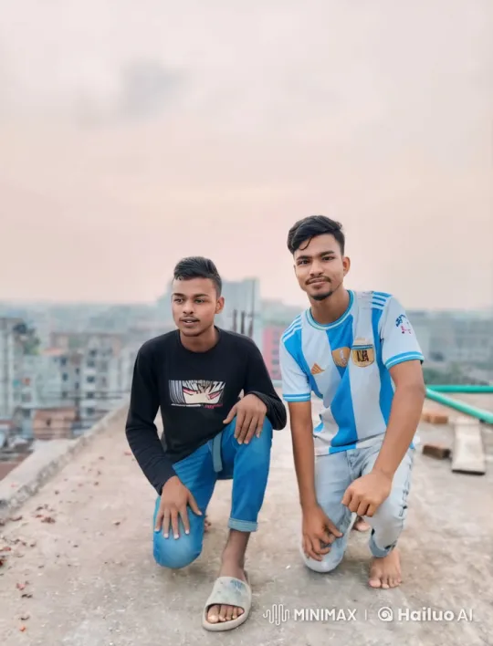 Urban Rooftop Martial Arts Display by Two Young Men – AI Generated Video | Hailuo AI
