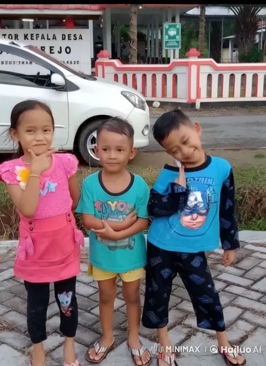 Children's Joyful Kungfu Mock Battle in Village Setting – AI Generated Video | Hailuo AI