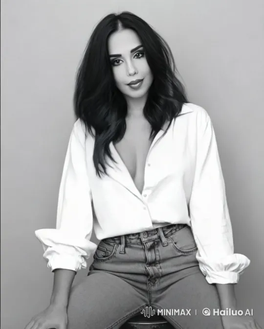 Woman in White Shirt: Serene Orbit with Gentle Motion – AI Generated Video | Hailuo AI