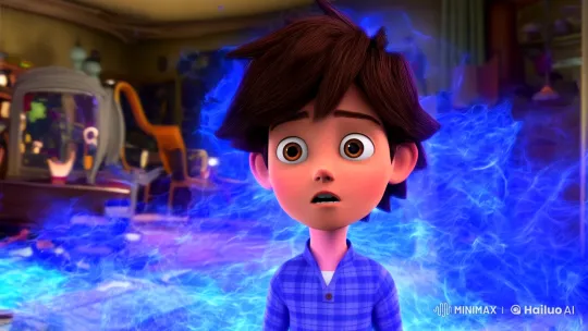 Boy Enchanted by Chaotic Magic in Stylized Animation – AI Generated Video | Hailuo AI