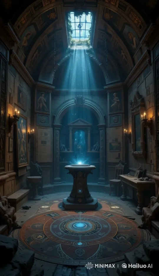 Dynamic Explosion of Light in Elegant, Ornate Room – AI Generated Video | Hailuo AI