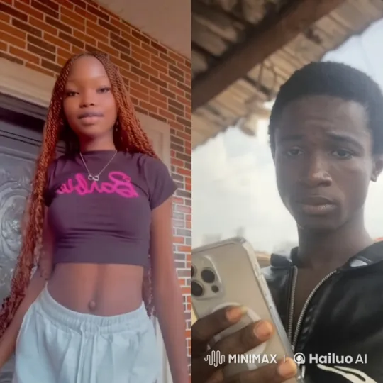 Couple in Separate Locations Engage in Intimate Kiss – AI Generated Video | Hailuo AI