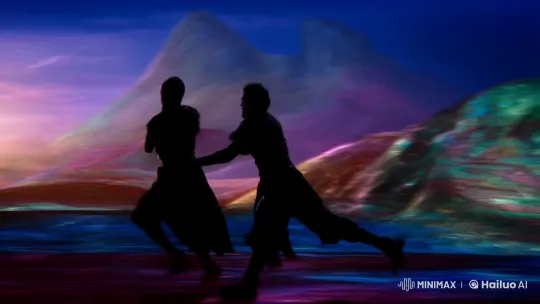 Dreamscape Duel: Aesthetic Fight in Surreal Landscape – AI Generated Video | Hailuo AI