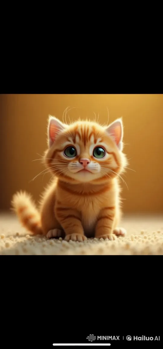 Adorable Orange Tabby Kitten Dancing and Meowing in Live2D Animation – AI Generated Video | Hailuo AI