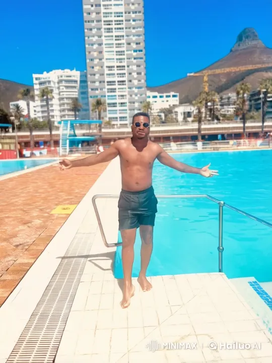 Kung Fu Practitioner Showcases Skills at Poolside – AI Generated Video | Hailuo AI