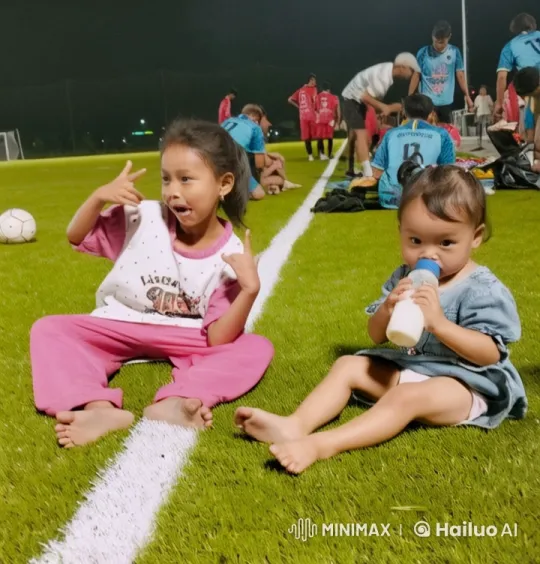Children's Kung Fu Show on Soccer Field – AI Generated Video | Hailuo AI