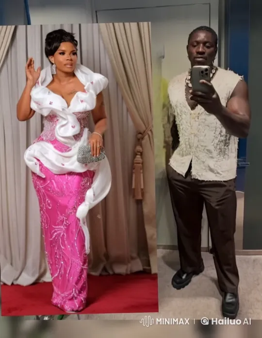 Couple in Elegant Outfits Sharing a Loving Moment – AI Generated Video | Hailuo AI