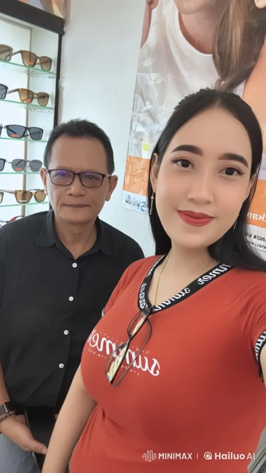 Affectionate Interaction in Sunglasses Store – AI Generated Video | Hailuo AI