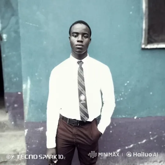 Young Man in Formal Attire by Teal Wall – AI Generated Video | Hailuo AI