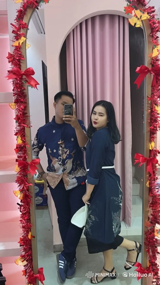 Couple Showcases Martial Arts in Festive Live2D Mirror Scene – AI Generated Video | Hailuo AI