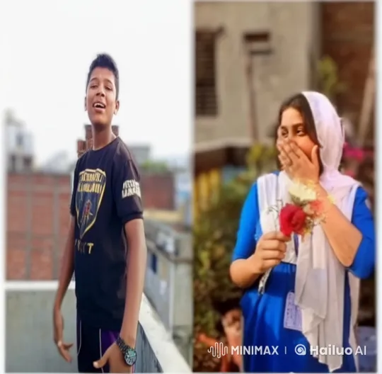 Romantic Rooftop Scene with Live2D Animation – AI Generated Video | Hailuo AI